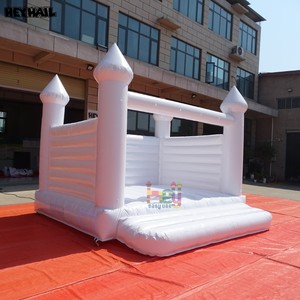 Grande Castello Gonfiabile Bianco 13x13ft per Matrimoni, Castello Saltarello per <span class=keywords><strong>Adulti</strong></span> e Bambini, <span class=keywords><strong>Intrattenimento</strong></span> per Eventi Nuziali - Product Image 2