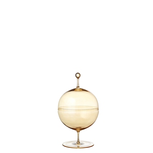 Taza pequeña de vidrio de borosilicato resistente al calor soplado a mano transparente por encargo con puntos elevados y plato - Product Image 3