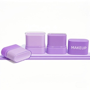 Empty Convenient Packaging Screening Private Label Cheek Blush Sticks Pink <b>Plastic</b> <b>Tube</b> 10g 15g 20g Short Powder Blusher Stick - Product Image 4