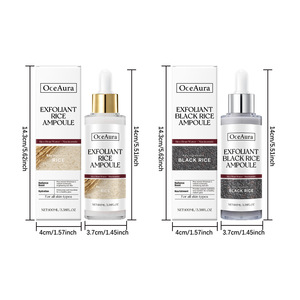 Sérum facial au riz OEM, sérum exfoliant liquide au riz, série de soins de la peau, adoucissement de la peau, nettoyage des peaux mortes, sérum facial hydratant 100 ml - Product Image 6