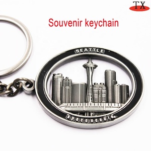 Porte-clés Souvenirs Personnalisés en 3D avec Vue Panoramique de Chicago pour le Marché des Villes Américaines Prix de Gros d'Usine - Product Image 4