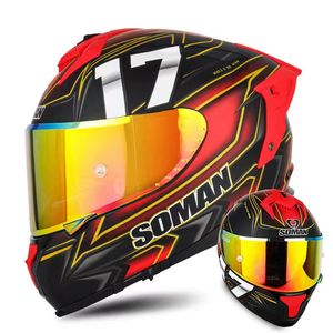 Nouveau <span class=keywords><strong>casque</strong></span> de <span class=keywords><strong>moto</strong></span> élégant, double visière panoramique, unisexe, <span class=keywords><strong>casque</strong></span> de sécurité pour toutes les saisons - Product Image 3