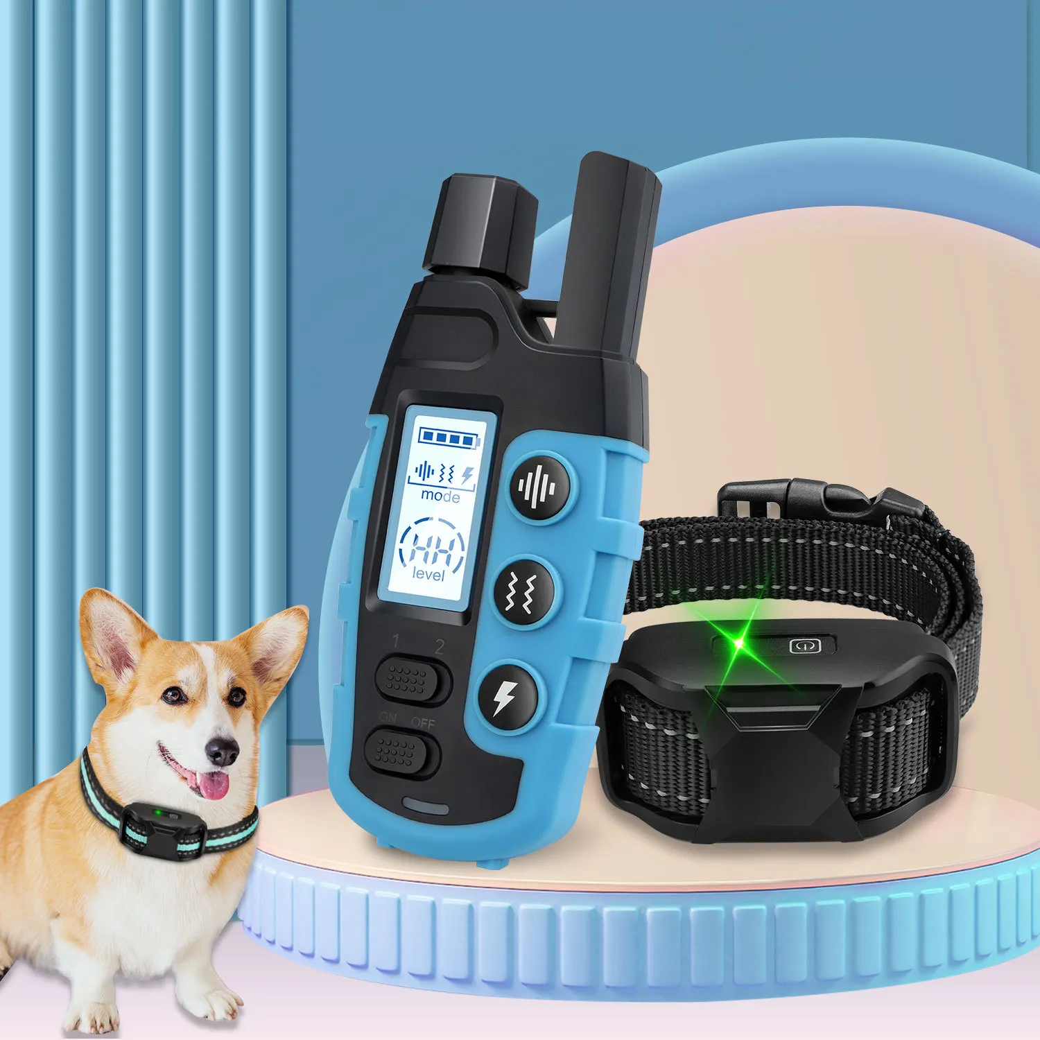 Anti-Bellen-Geräte, wiederaufladbare Ultraschall-Anti-Bellen-Gerät für Hunde, Anti-Bellen-Haustier-Halsband-Tracker