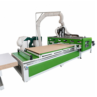 Línea de Producción de Router CNC Jinan Mosencnc 1325, Alimentación y Descarga Automáticas |   Máquina de carpintería de alta velocidad para producción en serie