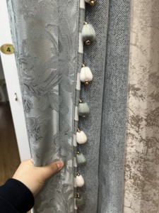 Cortina de Chenilla Jacquard Clásica Europea de Alta Gama, Cortina de Ventana de Tela de Alta Precisión para <span class=keywords><strong>Casa</strong></span> y Hotel - Product Image 2