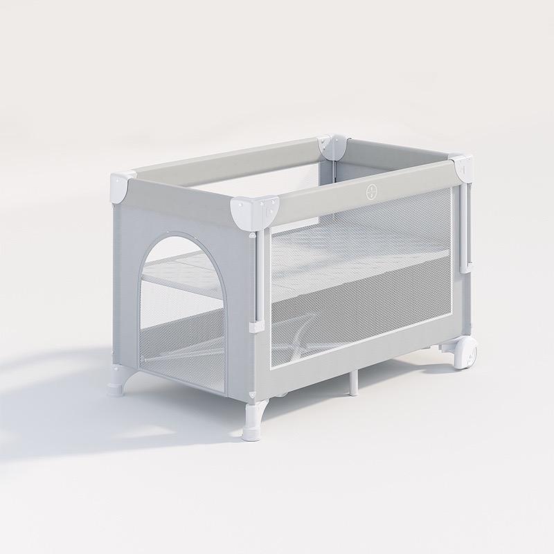 Lit nu relevable double couche gris clair