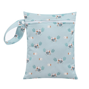 Elinfant 18*25cm un bolsillo con cremallera poliéster bolsas de almacenamiento impermeables <span class=keywords><strong>para</strong></span> <span class=keywords><strong>ropa</strong></span> sucia impresa bebé <span class=keywords><strong>bolsa</strong></span> húmeda Servicios Personalizados - Product Image 2