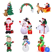 OurWarm poupée géante personnalisée en gros Blow Ups Père Noël bonhomme de neige maison décorations de cour gonflables de Noël