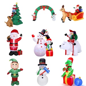 Ourwarm tùy chỉnh khổng lồ búp bê bán buôn thổi UPS Santa Snowman nhà sân trang trí Giáng sinh inflatables - Product Image 4