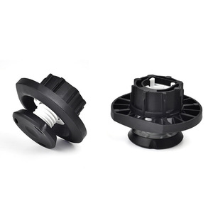 Patas ajustables para gabinetes, color negro, ajuste de altura de 0-12 mm para patas de muebles - Product Image 2