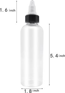 Empty 60ml 100ml 150ml PET <b>Plastic</b> Hair Care Oil Squeeze Applicator Packaging Bottle Twist Top Dispensing <b>Cap</b> Screen Printing - Product Image 2
