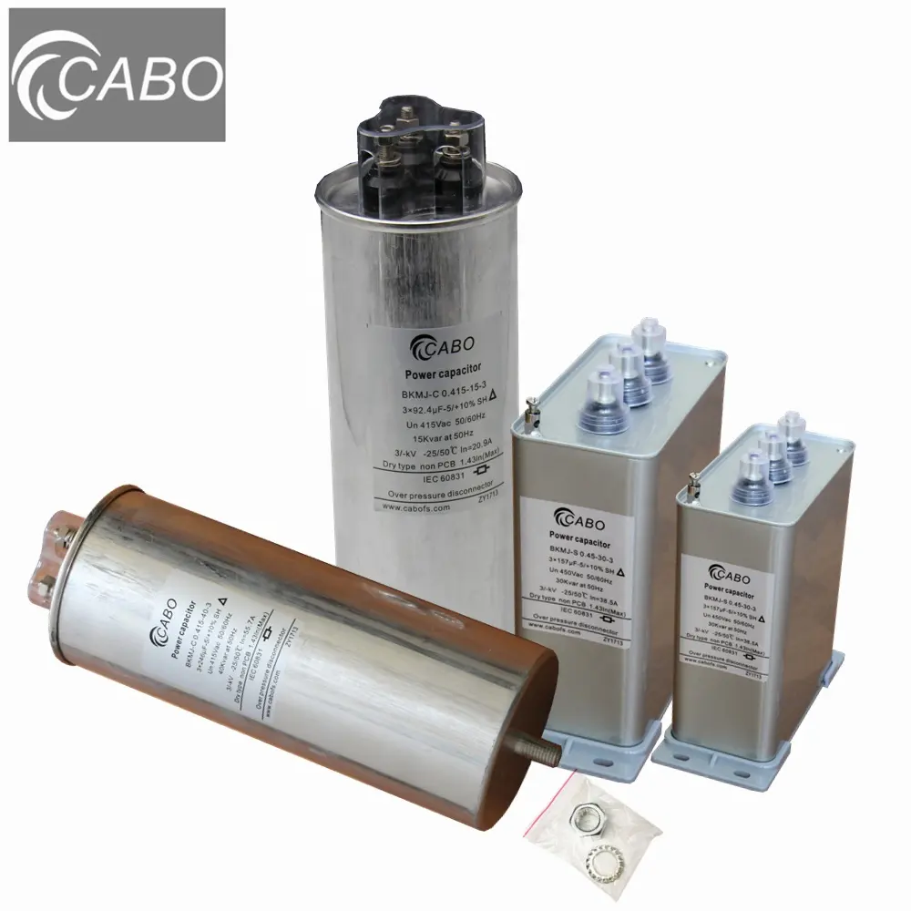 Wholesale three phase power factor correction capacitor bank reactive compensation capacitors