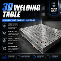 Table de soudage flexible 3D sur mesure en fonte robuste pour atelier de positionnement de soudage
