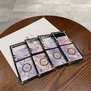 Étui de téléphone pliable tendance pour <span class=keywords><strong>Samsung</strong></span> <span class=keywords><strong>Z</strong></span> <span class=keywords><strong>Flip</strong></span> 7 6 5 <span class=keywords><strong>4</strong></span> 3, vente chaude, protection de haute qualité, <span class=keywords><strong>coque</strong></span> arrière - Product Image 5