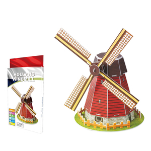 <span class=keywords><strong>Moulin</strong></span> à <span class=keywords><strong>vent</strong></span> DIY en mousse, modèle de chantier du monde, pour enfants, - Product Image 3