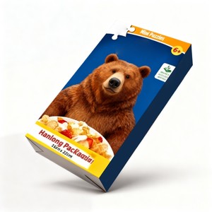 Hộp bao bì ngũ cốc tùy chỉnh với cán bóng có thể tái chế hộp giấy các tông dễ thương trẻ em Hộp bao bì thực phẩm ăn nhẹ - Product Image 4