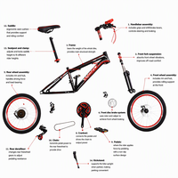 Vélo de montagne pour enfants 20 pouces 6 vitesses avec cadre en acier et frein à disque VTT