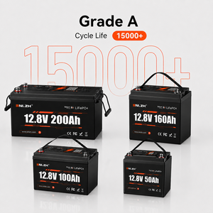 ENLZH 12V 50Ah ، 100Ah ، 150Ah ، 160Ah ، 200Ah ، بطاريات LiFePO4 ، بلوتوث ، درجة A دورات عميقة. - Product Image 1