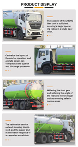 รถดูดสิ่งปฏิกูล Dongfeng 6X4 23000 ลิตร ยูโร 4 ดีเซล เกียร์ธรรมดา ใหม่ สำหรับงานหนัก 180 กิโลวัตต์/245 แรงม้า ระบบดูดสิ่งปฏิกูล - Product Image 6