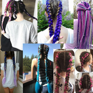 AliLeader-tresses synthétiques au Crochet ombré - Product Image 5