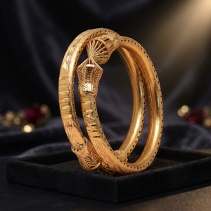 Dye Gold Plated Kada <b>Bangles</b>, Fashion <b>Bangles</b> Jewelry, Luxury <b>Bangles</b>, Brass Custom Gold <b>Bangles</b> Gold Filled Jewelry Oro Joyeria - Product Image 5