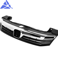 Piezas Originales de Automóvil, Cubierta de Parachoques Delantero, Rejilla Superior con Moldura Cromada para Honda Civic Sedán 2012, Kit de Carrocería Delantera