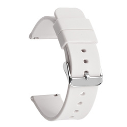 white- silver button switch ear