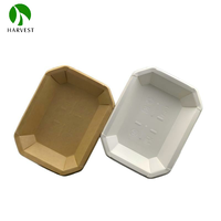 YN Tray Serie - 3CB Ecologisch Verantwoorde Recyclebare Achtkantige Kraft Papier Deli Bakjes
