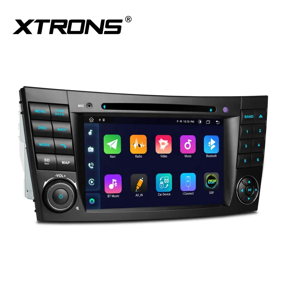 XTRONS 7 ", Android 12 дюймов, экран с октанъядерным процессором, Android Auto Estereo, автомобильный CD-плеер для Mercedes Benz, W219, W211, Android, радио