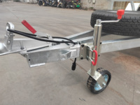 Meilleure vente Tandem galvanisé 10x5 mini remorques hydrauliques de 2 tonnes