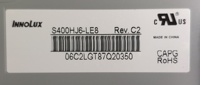 Panneau LCD Innolux 40 pouces S400HJ6-LE8 1920*1080 480 nits TFT conçu pour l'affichage numérique