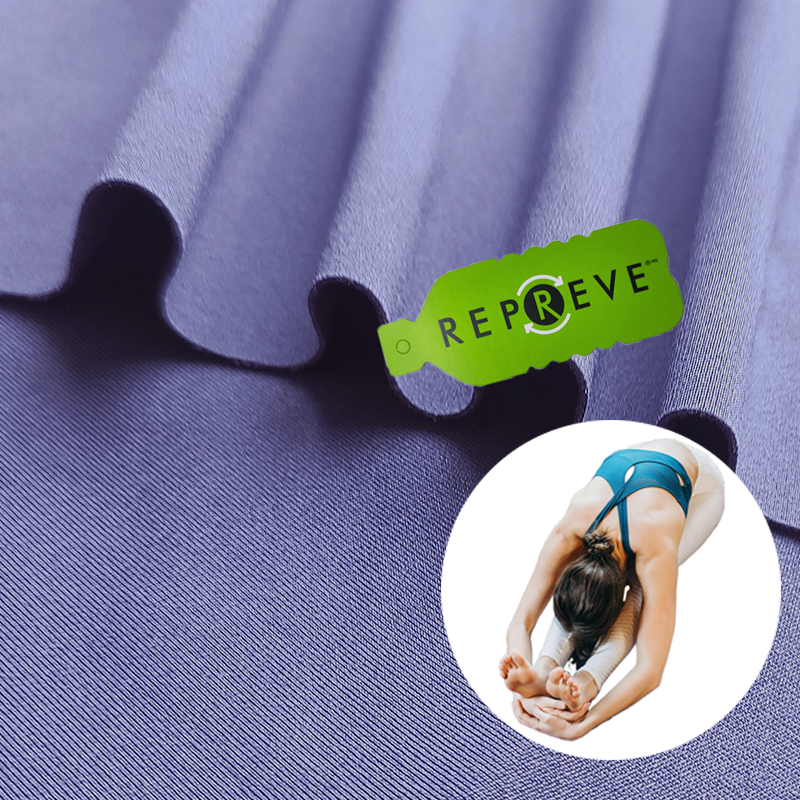 RPET Repreve Recycled Polyester Spandex Sports Fabric for Leggings Yogawear Swimwear