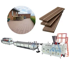 PP PE WPC Decking Profile Wood Plastic Production Line PE Wood plastic flooring production line