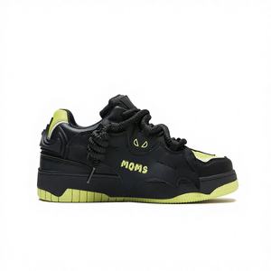 [<span class=keywords><strong>Black</strong></span> Warrior] Sneakers da Uomo Unisex con Lacci e Suola Spessa, Design Trendy Nazionale <span class=keywords><strong>Batman</strong></span>, con Rialzo Interno - Product Image 1