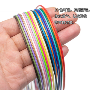 Rinhoo 100 adet 45cm ayarlanabilir deri balmumu kordon el yapımı örgülü halat kolye kolye ıstakoz kanca dize takı aksesuarları - Product Image 5