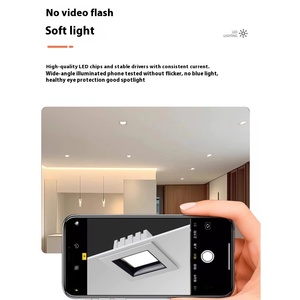<span class=keywords><strong>LED</strong></span> empotrable de aluminio <span class=keywords><strong>cuadrado</strong></span> antideslumbrante 9W12W15W20W25W30W36W techo alto brillo iluminación interior alta calidad Downlights - Product Image 4