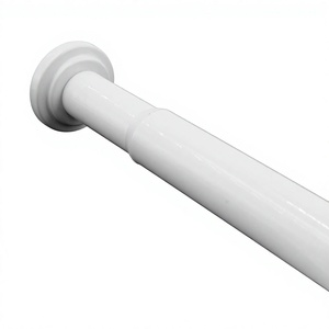 Factory Direct Extendable No Drilling Spring Tension <b>Curtain</b> Rod Pole Pipe Metal Shower Tension Rod Hanging Rod Wholesale - Product Image 2