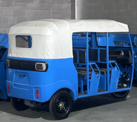 Marché de l'Éthiopie et du Kenya Taxi Tuk Tuk Bajaj Auto Rickshaw Trike électrique à 3 roues avec autonomie de 100 à 200km