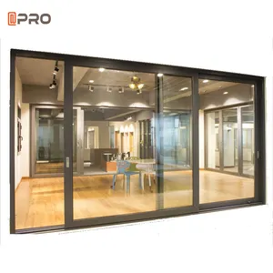 Aluminium profile sliding door house gate design China 100 glass door balcony fridge glass sliding door window treatments