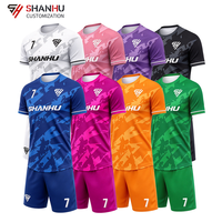 Maillot de football personnalisé OEM ODM, design sur mesure, entièrement sublimé, tissu 100% polyester pour les importateurs de vêtements de sport, équipes de football, vente chaude