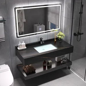 Lanjia AYZ015-80 2023 nuovi mobili da bagno in fabbrica di marmo di alta qualità da 32 pollici nuovo design