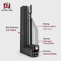 Porte battante moderne en alliage d'aluminium et acier inoxydable, approuvée pour les ouragans de la région de Miami-Dade, Floride, avec double vitrage insonorisé et garantie de 5 ans