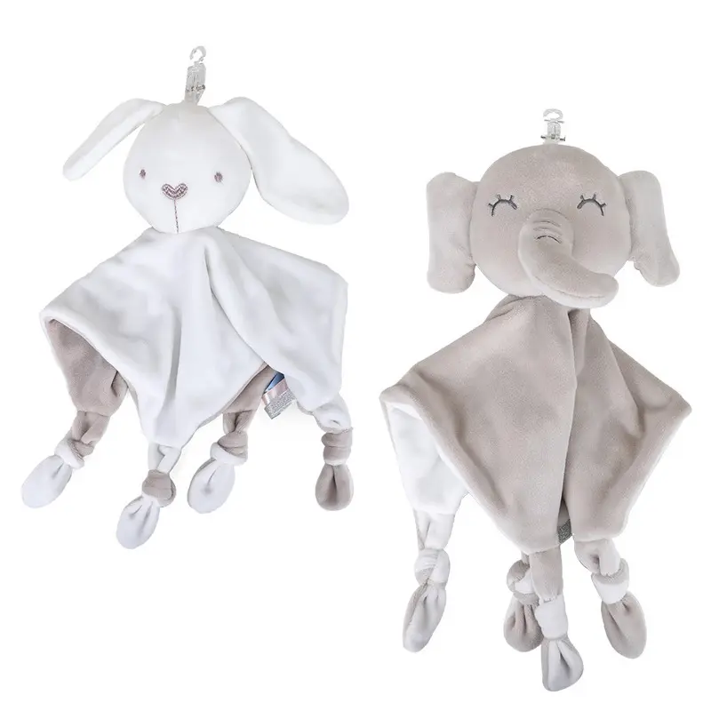 Lovey boneca de elefante para recém-nascidos, bebê, bebê, menino, presente para infantil e para criança, edredon de pelúcia, cobertor, brinquedo