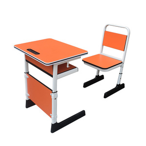 Conjunto de escritorio y silla para estudiantes MG-K19, altura ajustable, estilo moderno minimalista, muebles escolares, material de madera maciza - Product Image 4