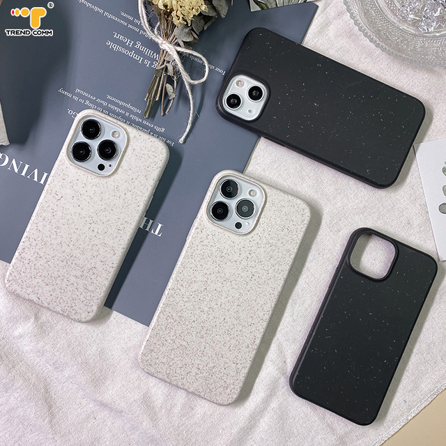 2026 New Eco-Friendly Wheat Straw Mobile Cover for iPhone 16 Pro Max Realme 14 Max XS Plus 100% Biodegradable Compostable