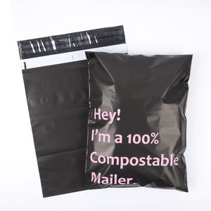 <span class=keywords><strong>Enveloppe</strong></span> en poly noire biodégradable paquet d'expédition de vêtements personnalisés sac <span class=keywords><strong>postal</strong></span> d'affranchissement d'affichage compostable <span class=keywords><strong>pour</strong></span> les petites entreprises - Product Image 1