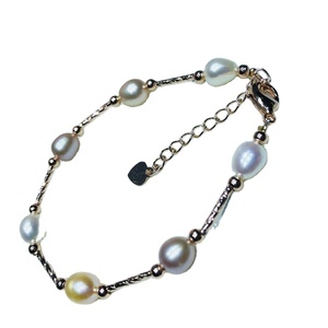 <span class=keywords><strong>Di</strong></span> modo Poco Costoso Semplice Reale Naturale D'acqua Dolce Dei Monili Della Perla Del Braccialetto Della Perla - Product Image 1