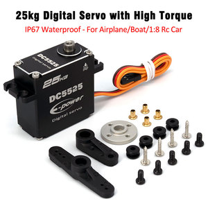 Nhà máy tùy chỉnh bán hàng trực tiếp e-power dc5525 thành phần động cơ Mô-men xoắn lớn bánh răng kim loại 15kg 25kg kỹ thuật số DC <span class=keywords><strong>servo</strong></span> cho RC bộ phận - Product Image 3