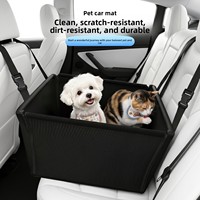 Housse de siège auto pliable et imperméable pour animaux de compagnie, anti-rayures, tapis portable pour chien et chat, résistant à la saleté, coussin de voyage pour véhicule