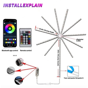 Feux d'artifice magiques d'extérieur/d'intérieur avec commande vocale, source de lumière LED, lumières de feux d'artifice étanches - Product Image 3